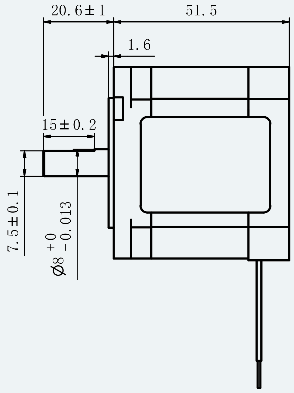 Mechanical View 2 for ES-ST-23H2051-200-4AL