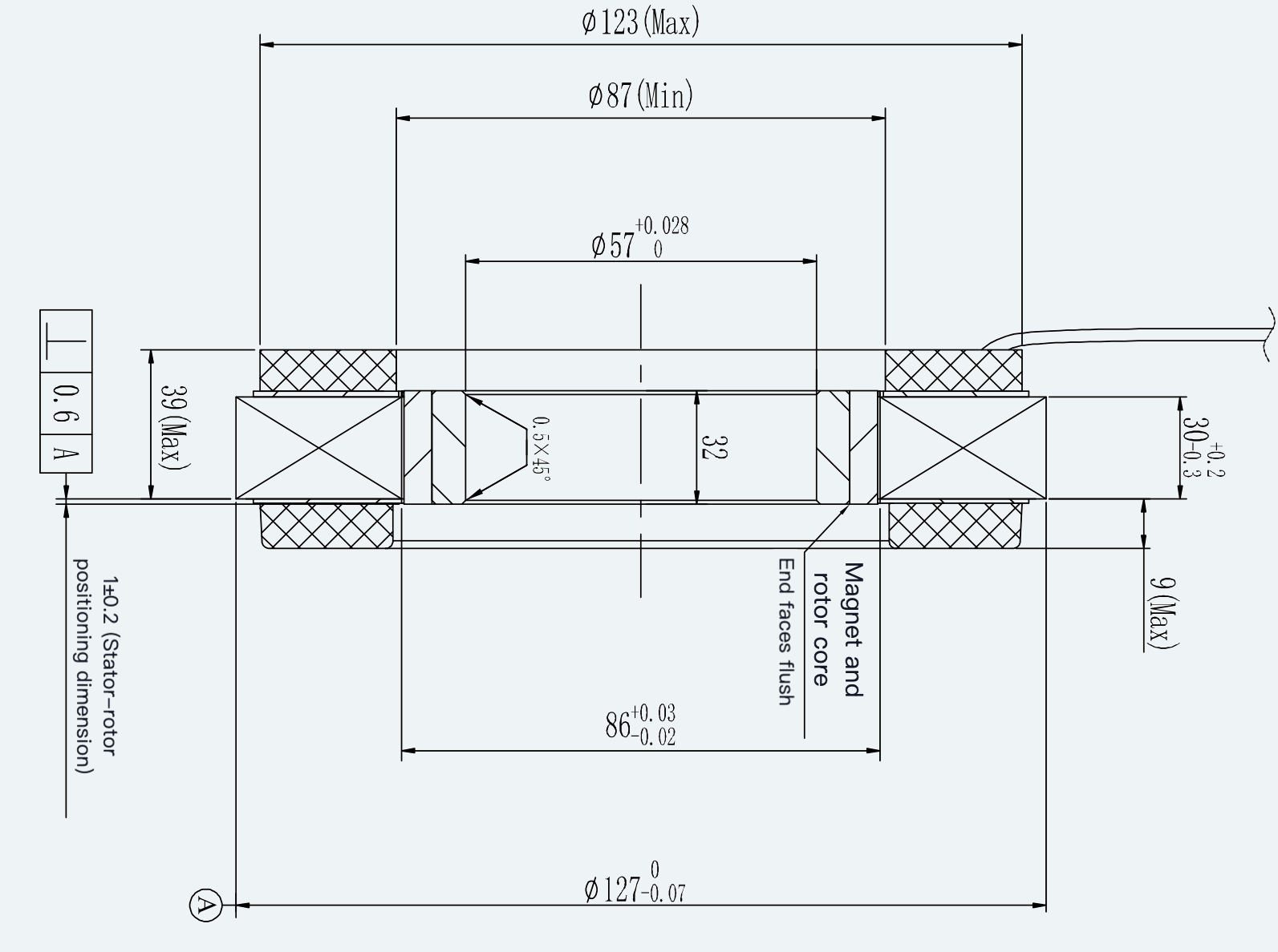Mechanical View 1 for ES-FM-U01-OD127-TTBDNM-002
