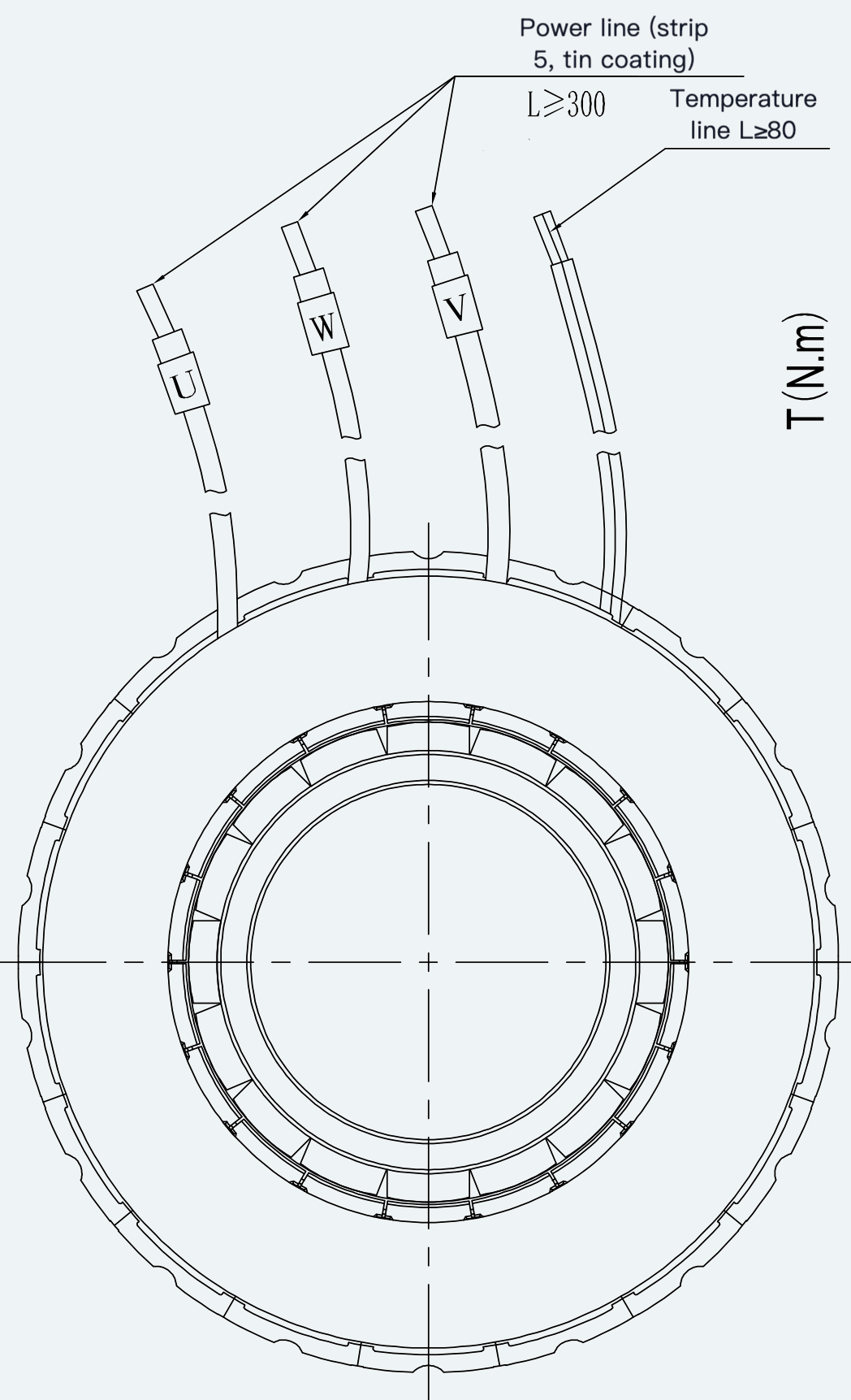 Mechanical View 2 for ES-FM-U01-OD127-TTBDNM-002