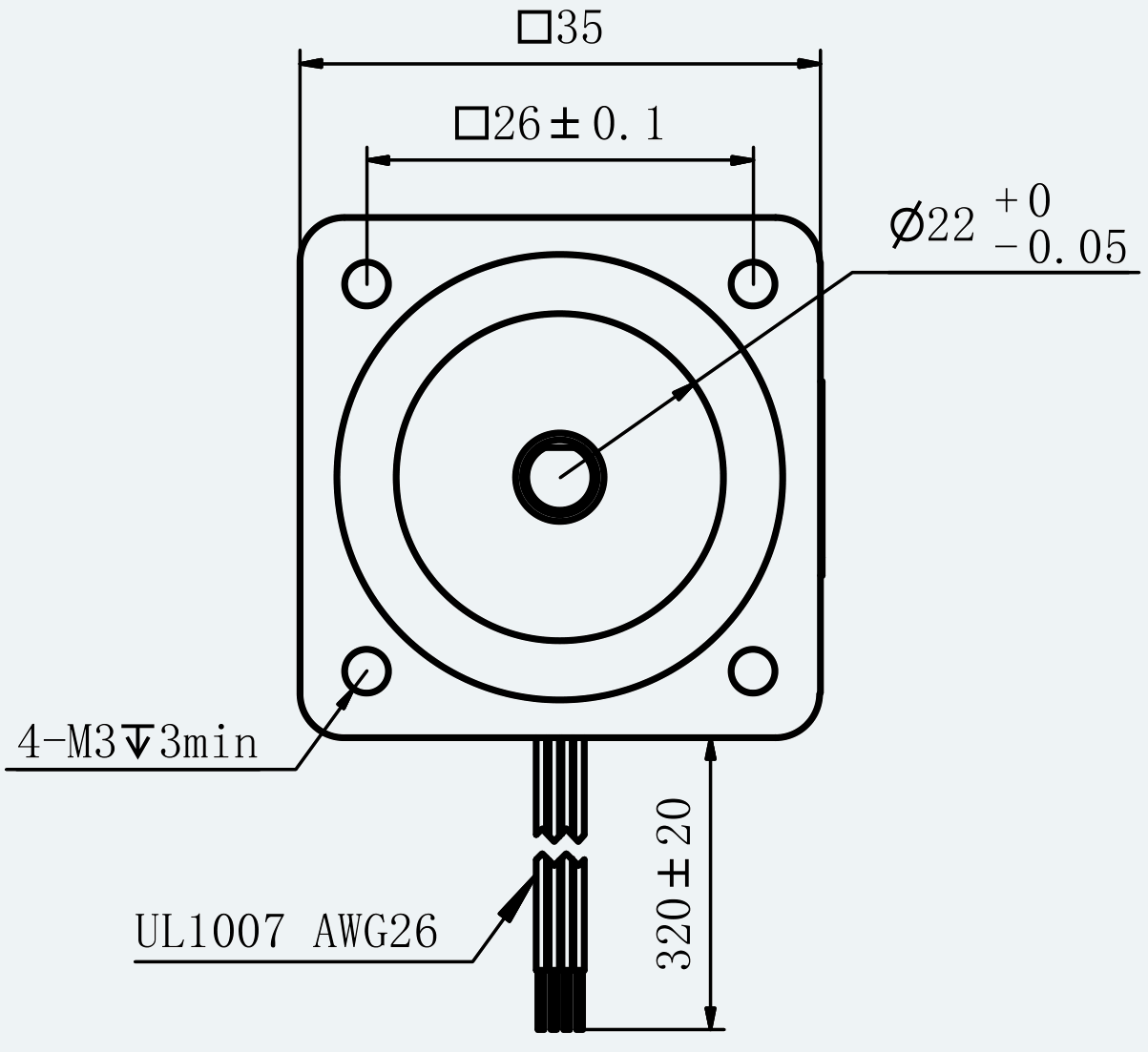 Mechanical View 1 for ES-ST-14H2028-050-4AL