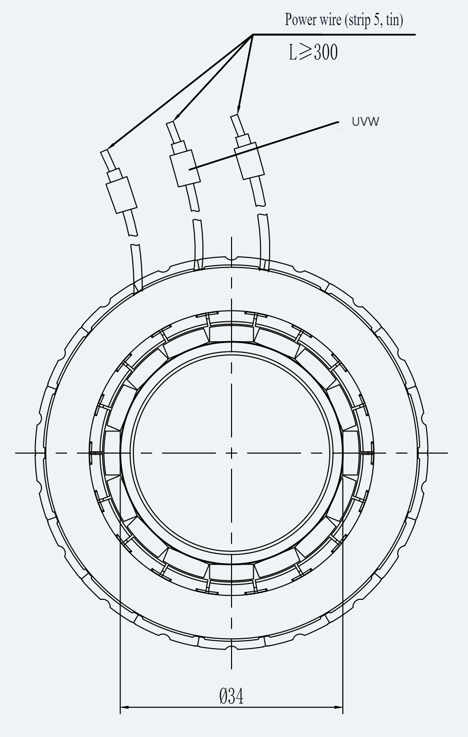 Power Connector Reference for ES-FM-U01-OD060-T0P45NM-001
