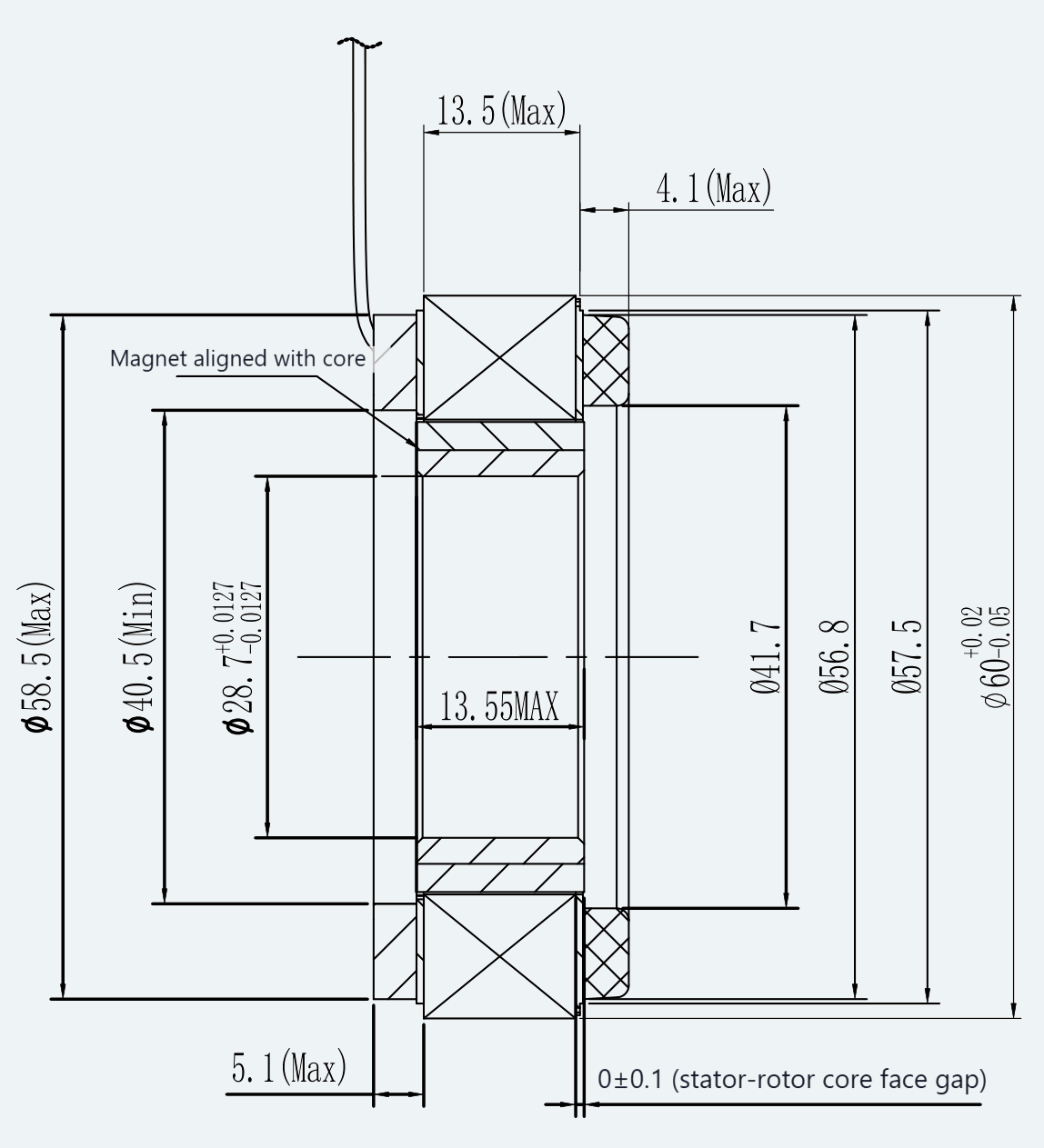 Drawing View for ES-FM-U01-OD060-T0P45NM-001