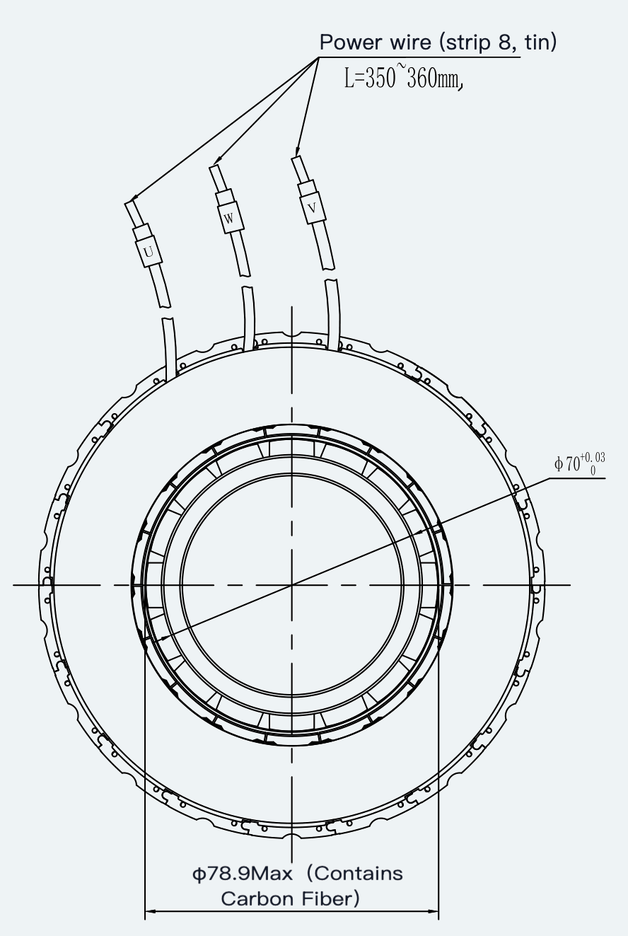 Mechanical View 1 for ES-FM-U01-OD132-TTBDNM-001