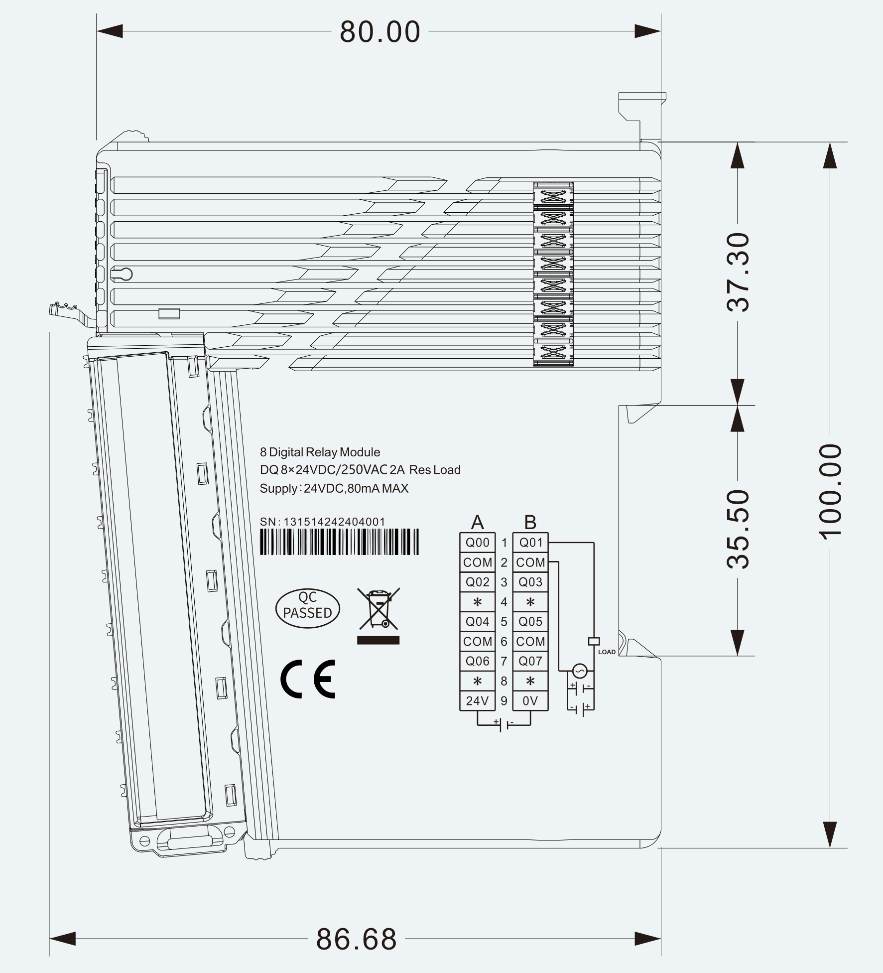 Mechanical View 2 for ES-IO-01-M001