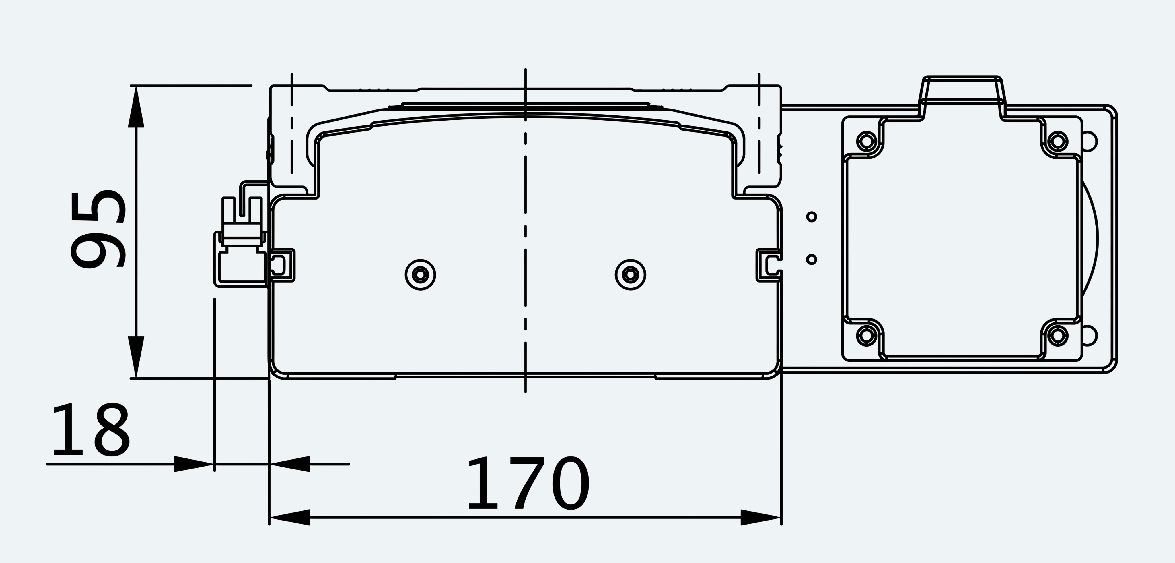 Mechanical View 4 for ES-LM-BS60-S0100-L020-MI01-M001