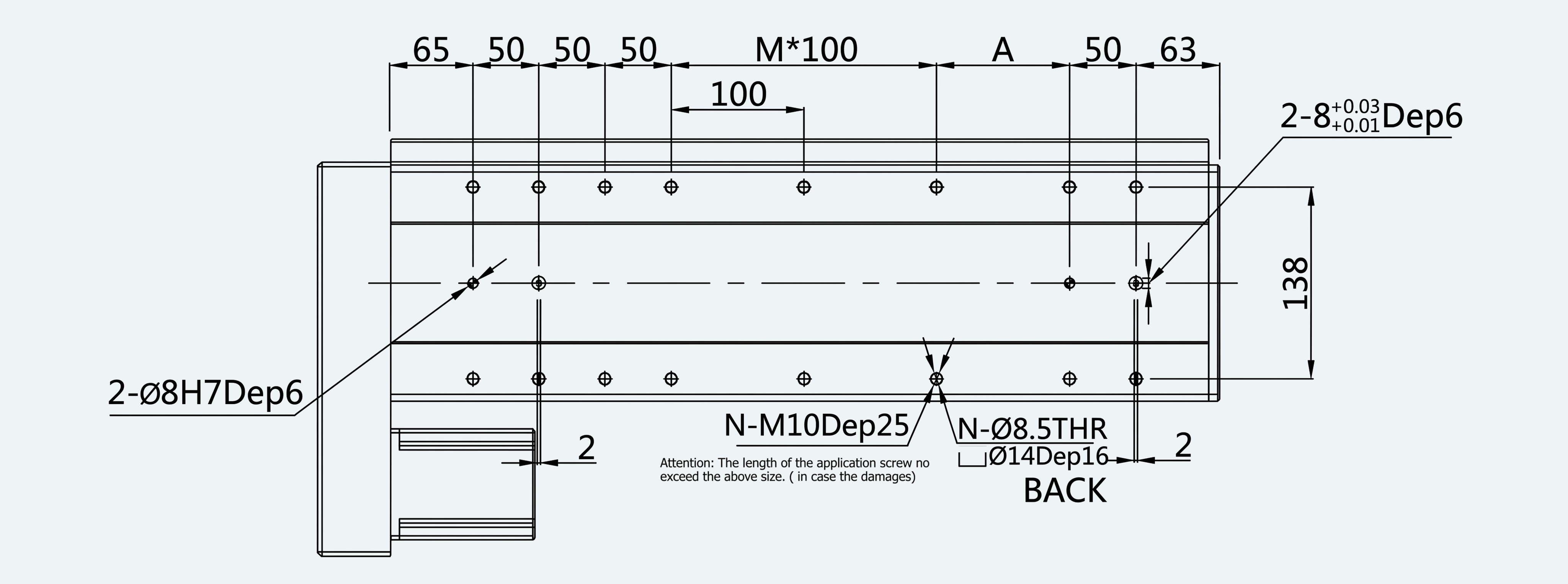 Mechanical View 5 for ES-LM-BS60-S0100-L020-MI01-M001