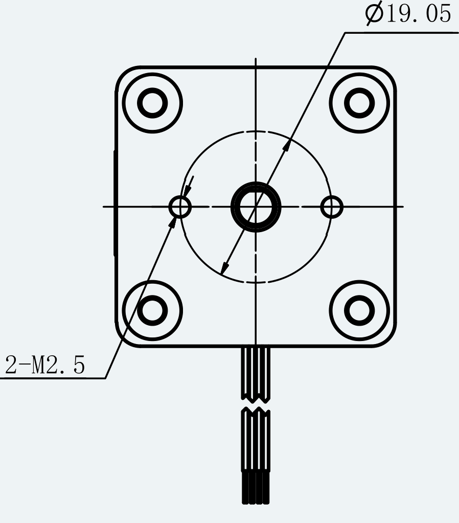 Mechanical View 2 for ES-ST-14H2037-150-4BL