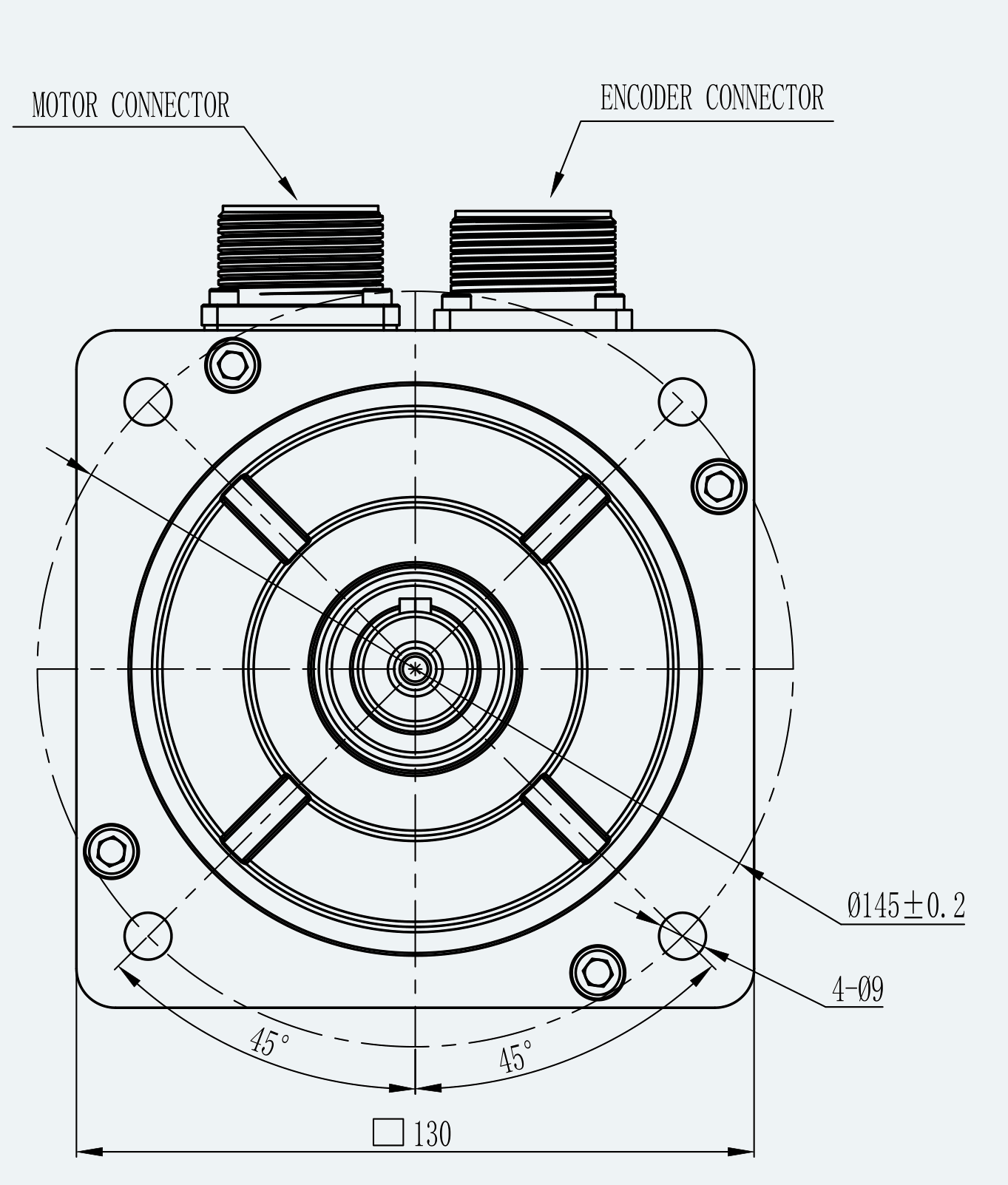 Mechanical View 2 for ES-SM-A03-130G-T5P39NM-850W-003