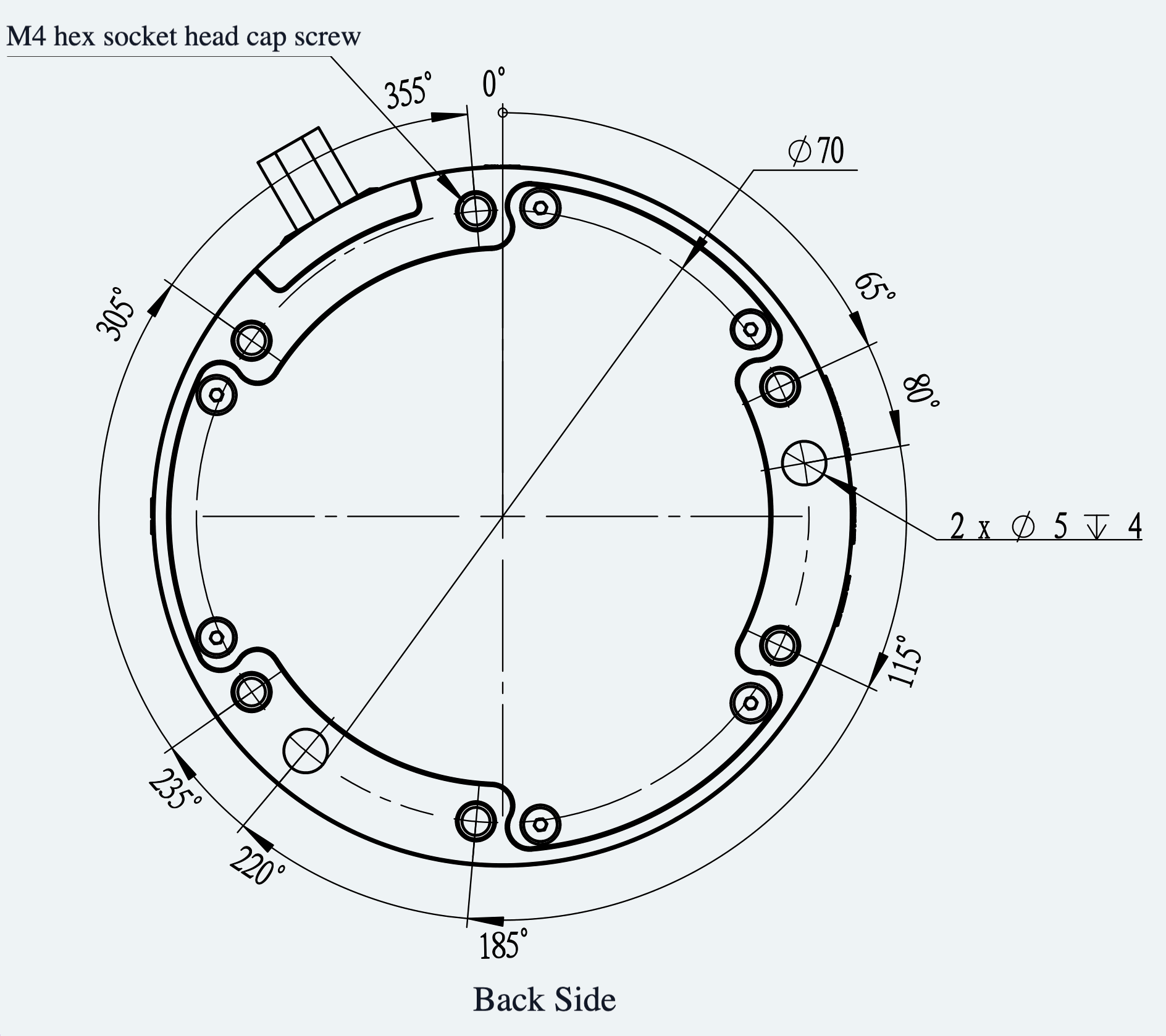 Mechanical View 2 for ES-SN-C30-S001-V008