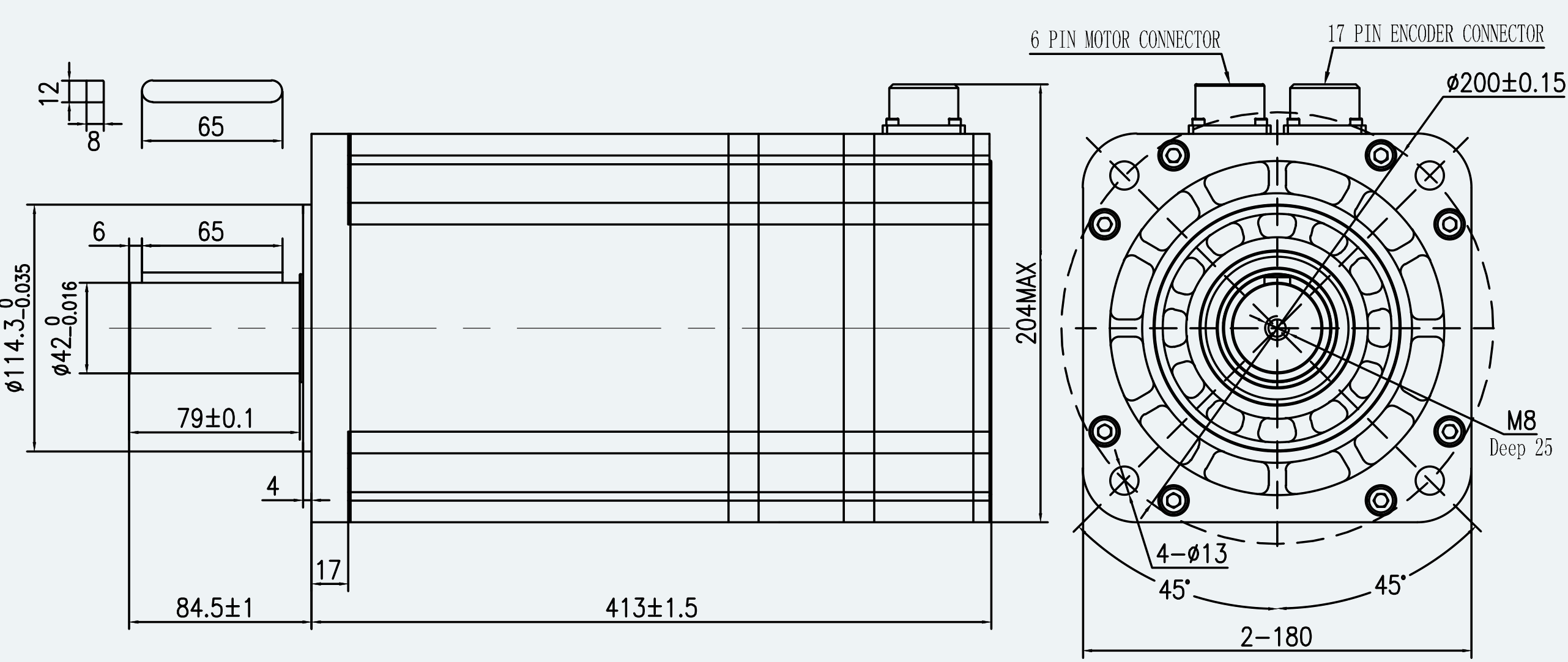Drawing View for ES-SM-A02-180D-T35NM-5500W-002