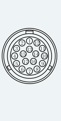 Feedback Connector Pinout for ES-SM-A02-110D-T5NM-1050W-001