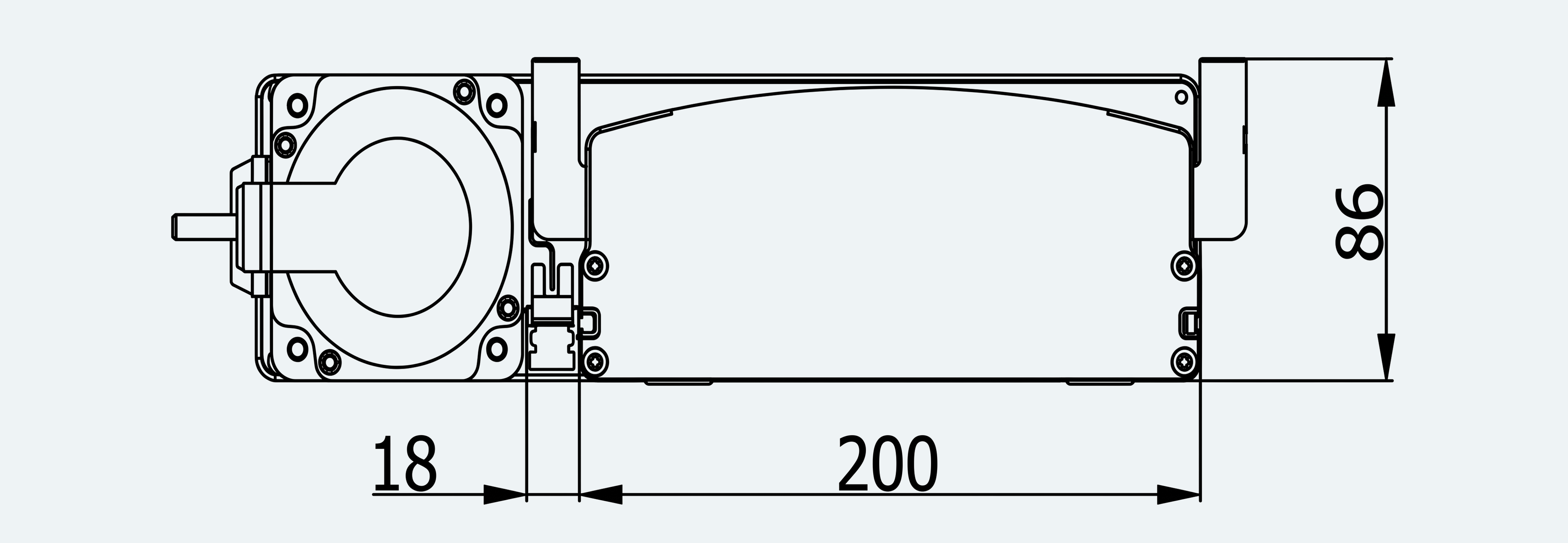 Mechanical View 4 for ES-LM-BS20-S0060-LREQ-MI01-M001