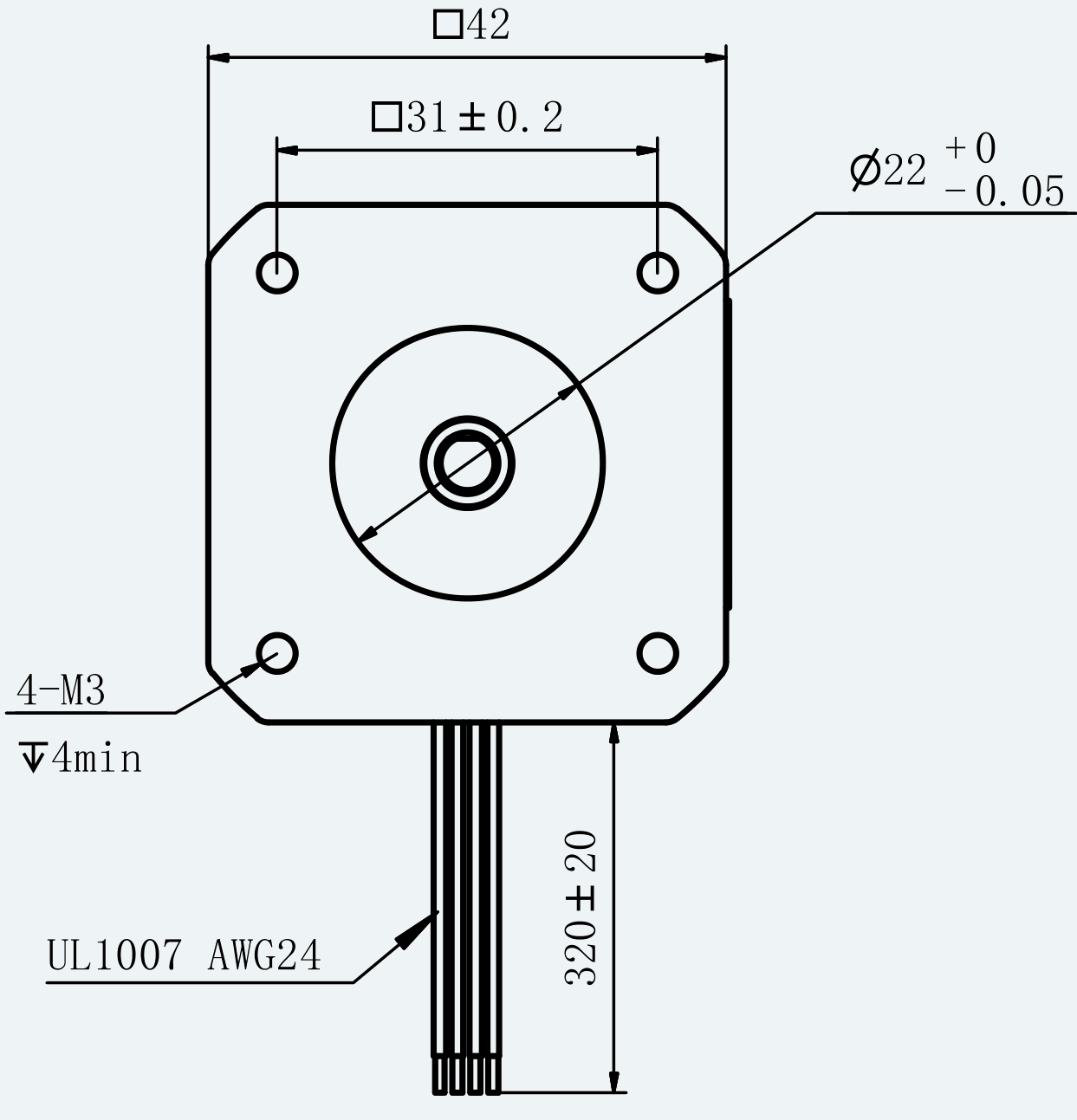 Mechanical View 1 for ES-ST-17H2041-100-4AL