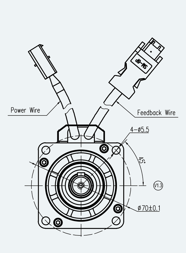 Mechanical View 2 for ES-SM-A01-060S-T0P64NM-200W-001