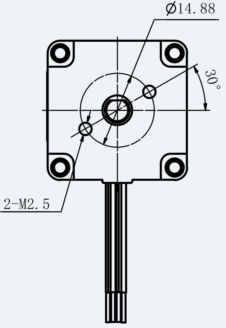 Mechanical View 2 for ES-ST-11H2045-100-4BL