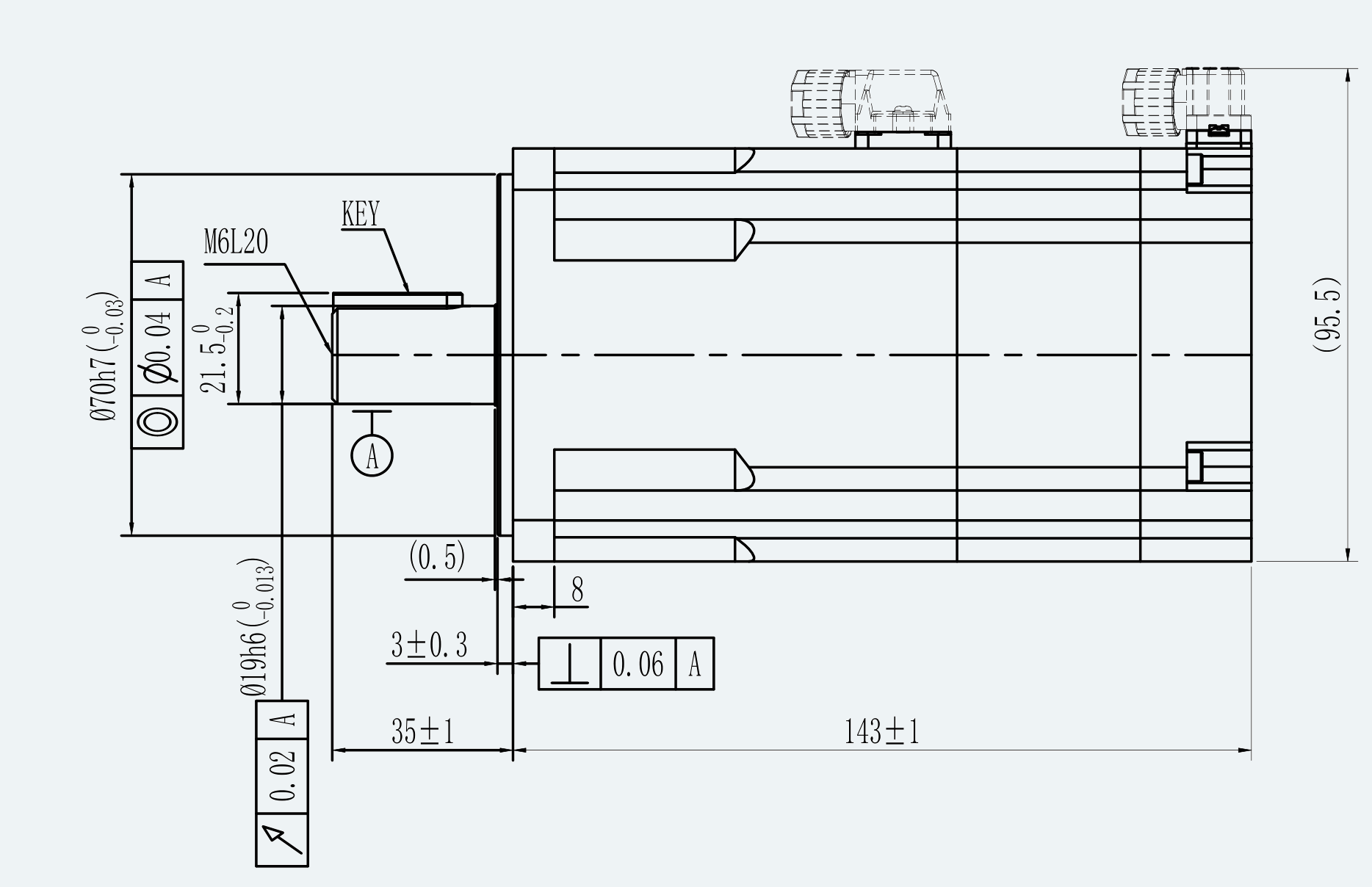 Mechanical View 2 for ES-SM-A03-080D-T3P18NM-1000W-004