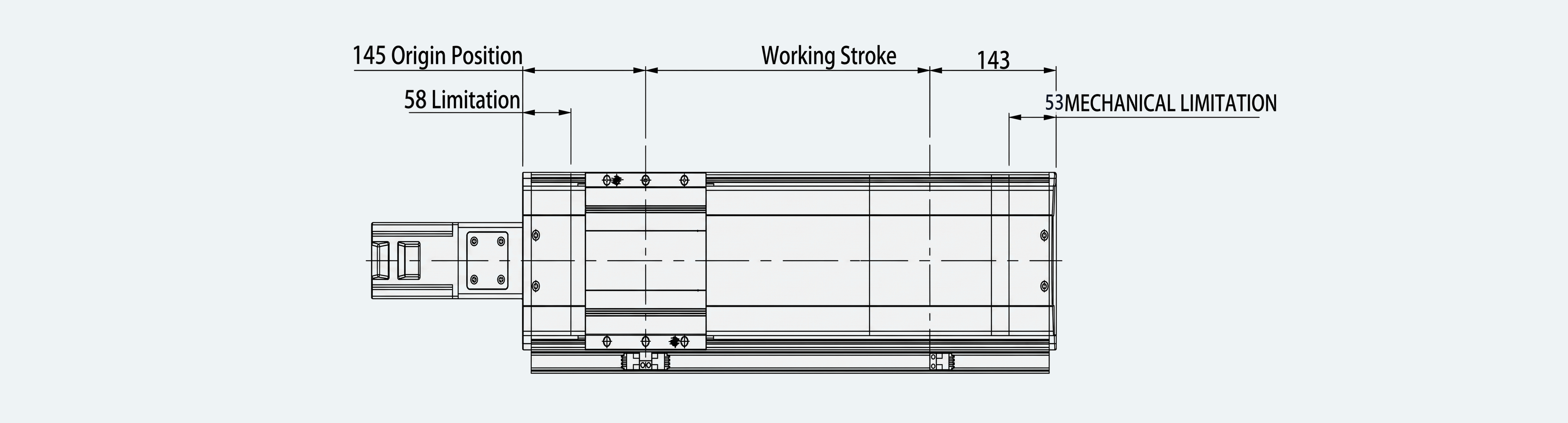 Mechanical View 1 for ES-LM-BS55-S0100-LREQ-MI01-M001