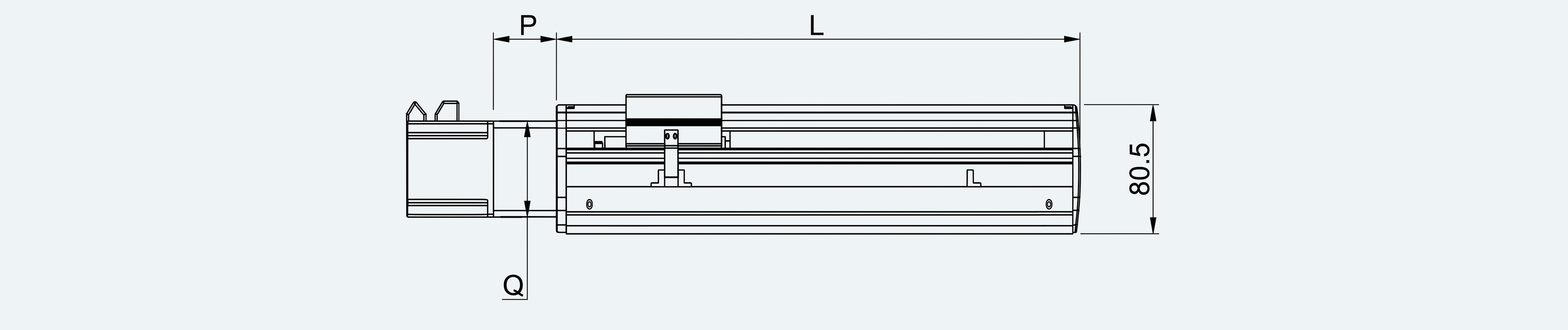 Mechanical View 3 for ES-LM-BS55-S0100-LREQ-MI01-M001