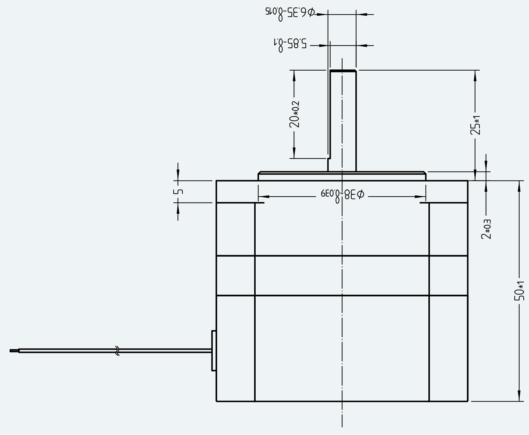 Mechanical View 1 for ES-DC-SL06-M001