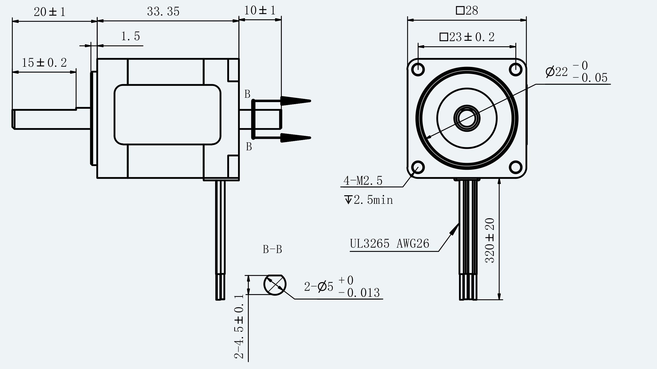 Mechanical View 1 for ES-ST-11H2033-100-4BL