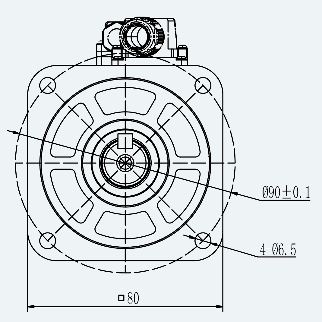 Mechanical View 2 for ES-SM-A03-080S-T3P18NM-1000W-002