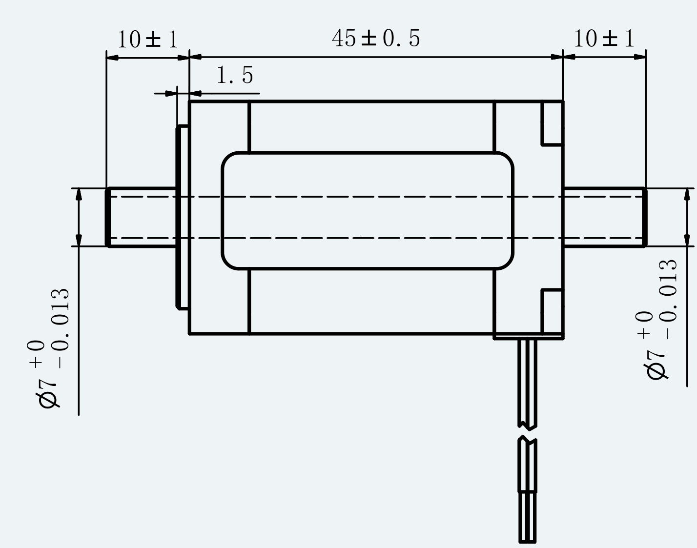 Mechanical View 2 for ES-ST-11HS2045-4D-100