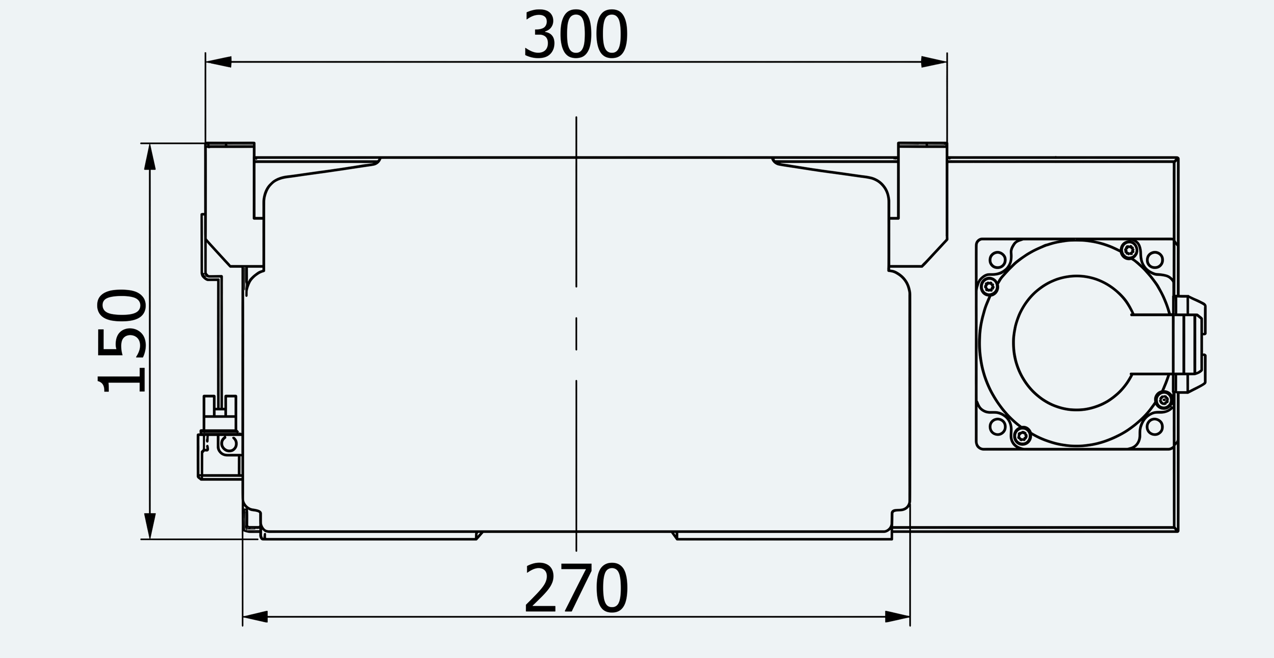 Mechanical View 3 for ES-LM-BS66-S0050-LREQ-MI01-M001