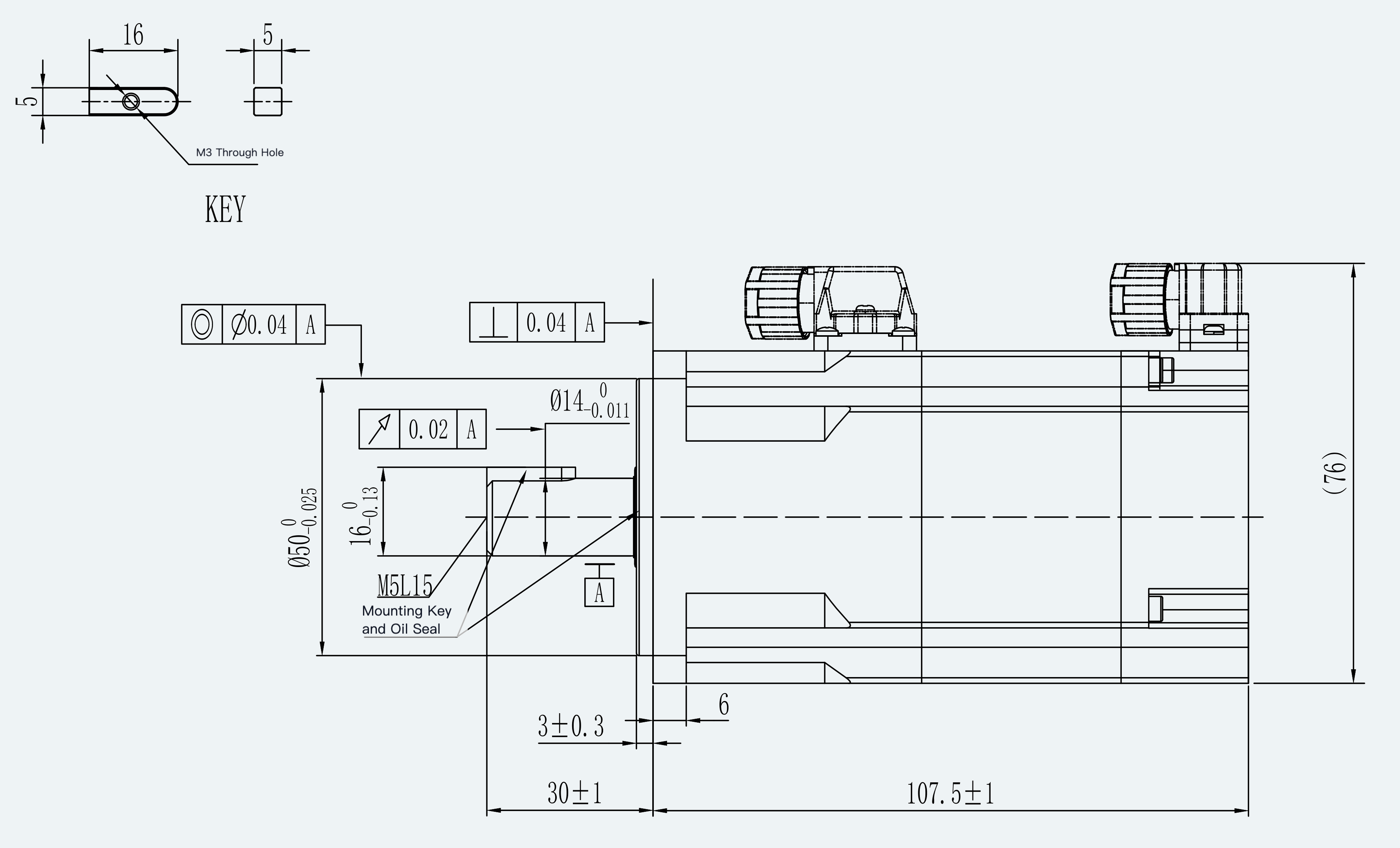 Mechanical View 1 for ES-SM-A03-060D-T0P64NM-200W-004