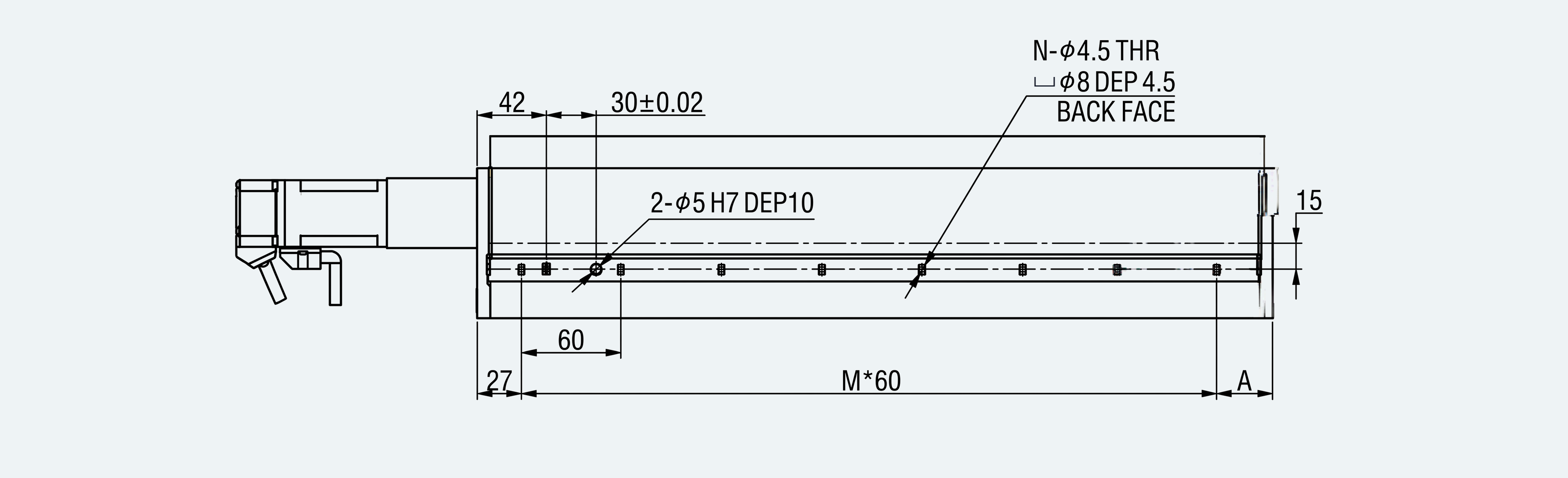 Mechanical View 5 for ES-LM-BS01-S0060-LREQ-MI01-M001