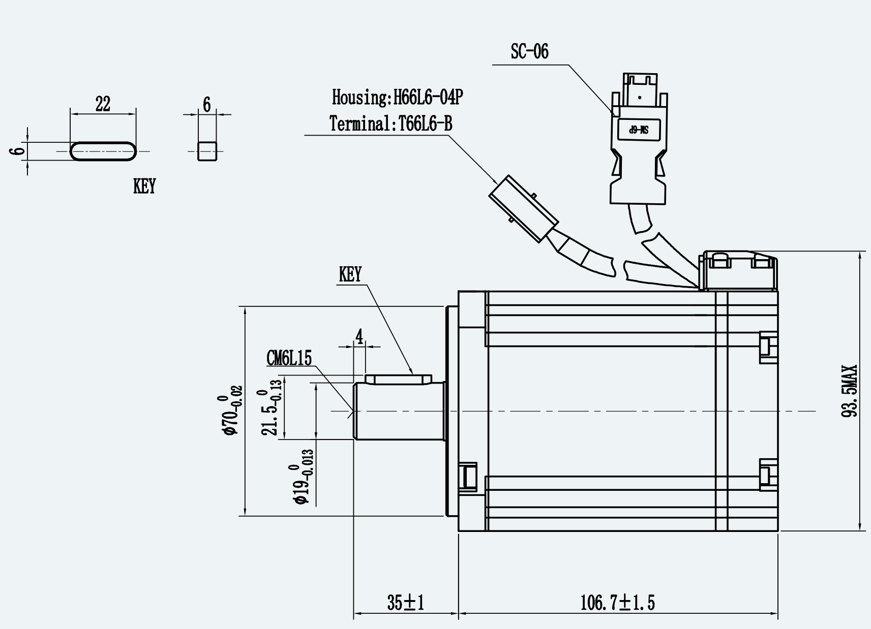 Mechanical View 1 for ES-SM-A01-080S-T2P39NM-750W-003