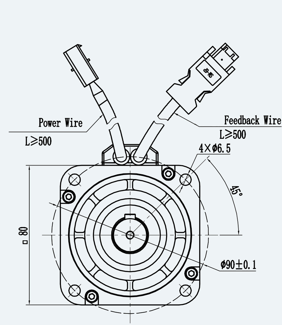 Mechanical View 2 for ES-SM-A01-080S-T2P39NM-750W-003