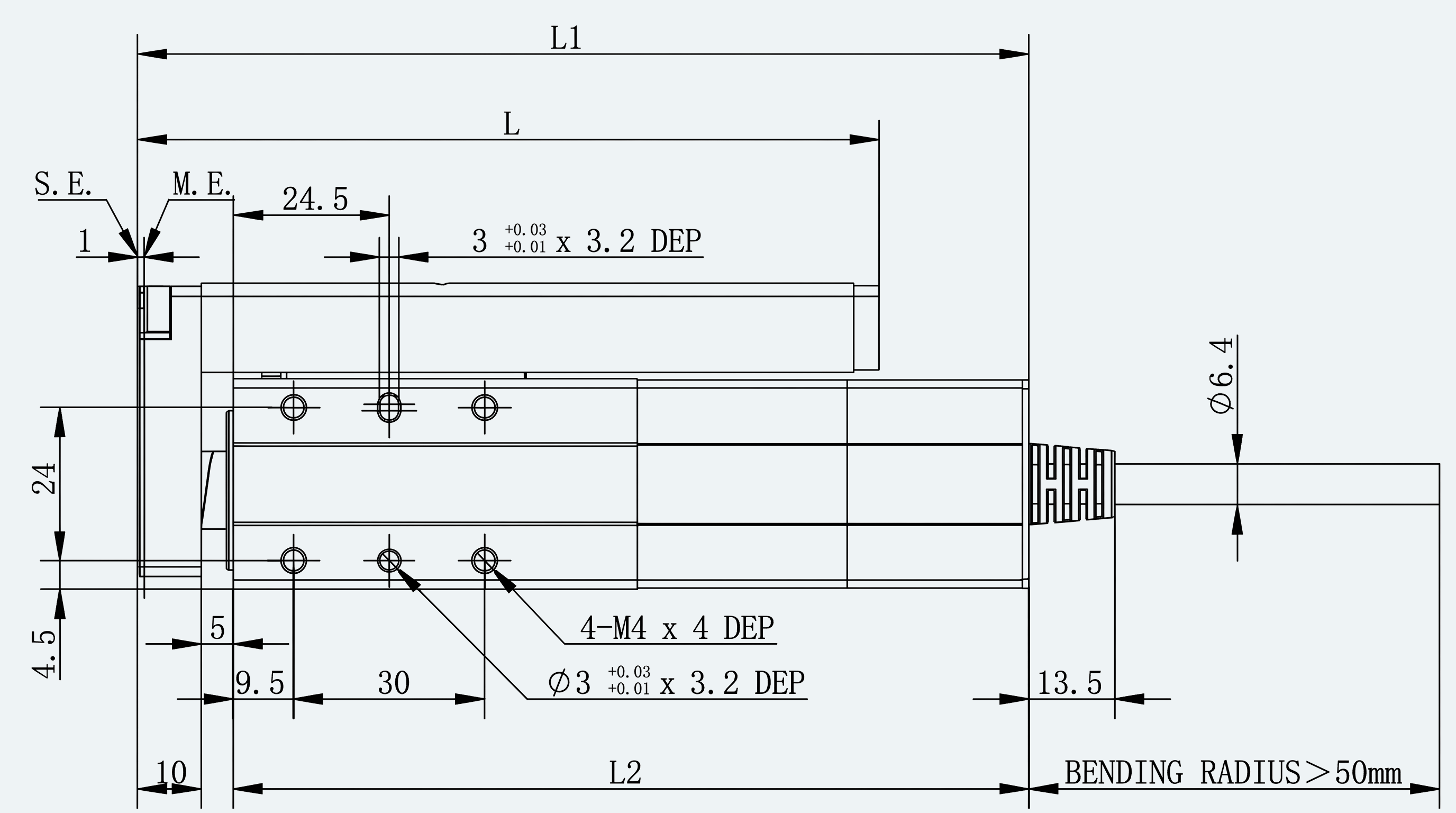 Mechanical View 3 for ES-EC-S01-M001