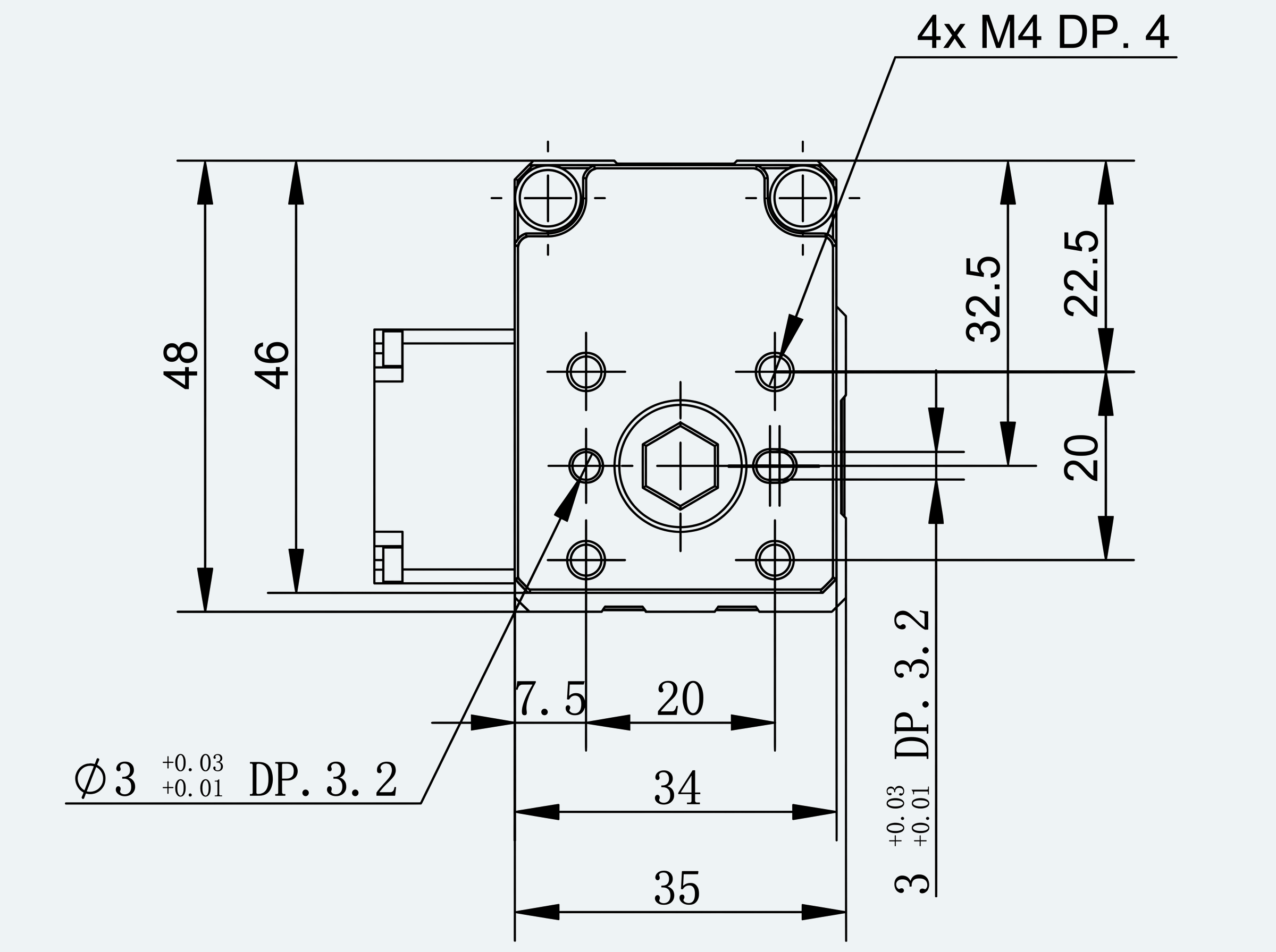 Mechanical View 4 for ES-EC-S01-M001