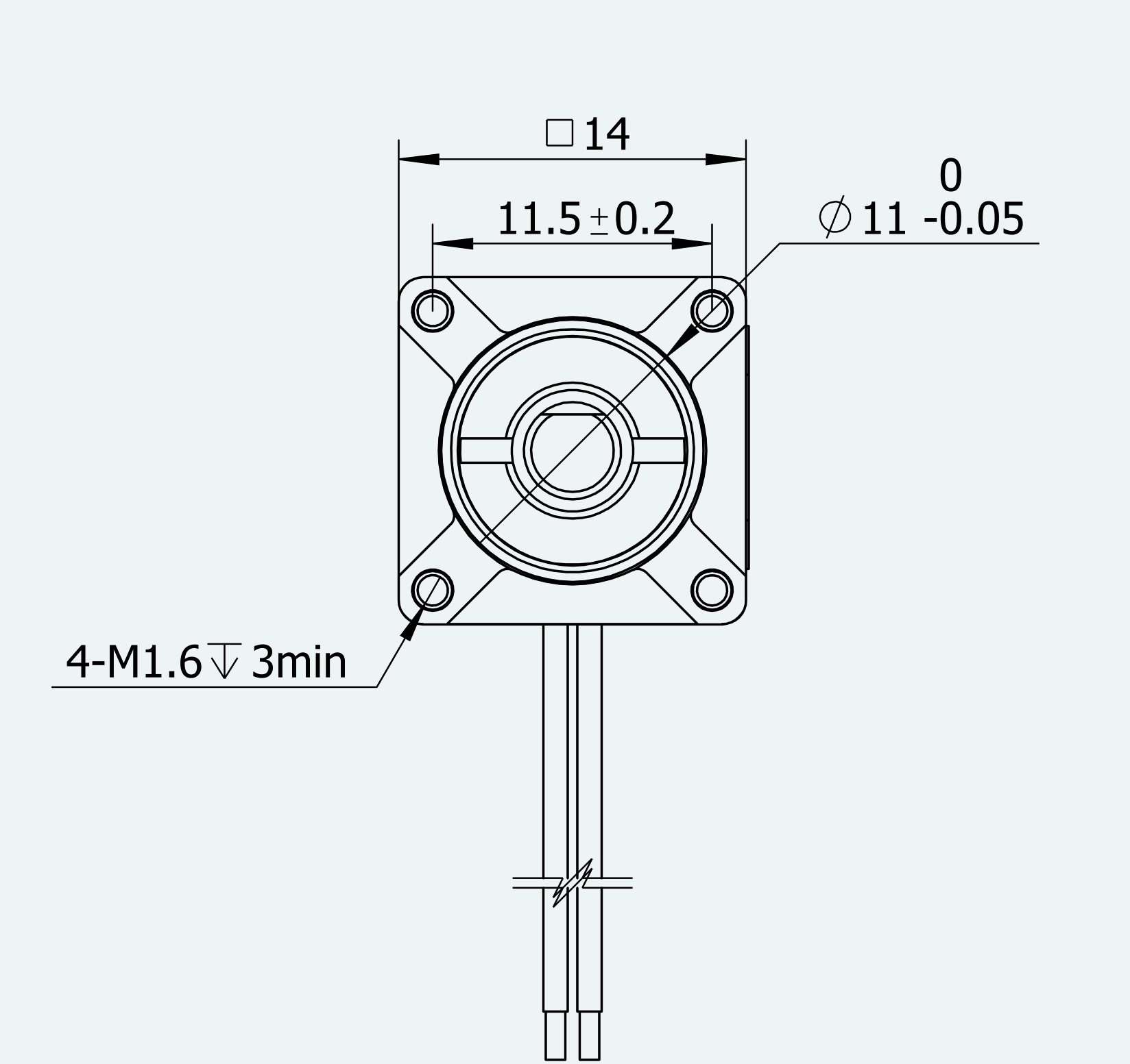 Mechanical View 1 for ES-ST-6H2030-030-4AL