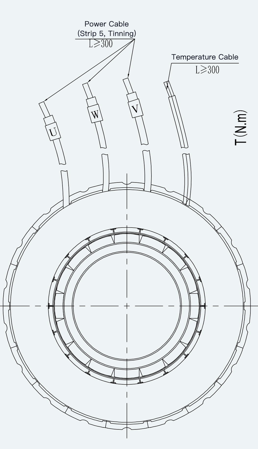 Mechanical View 2 for ES-FM-U01-OD127-TTBDNM-001