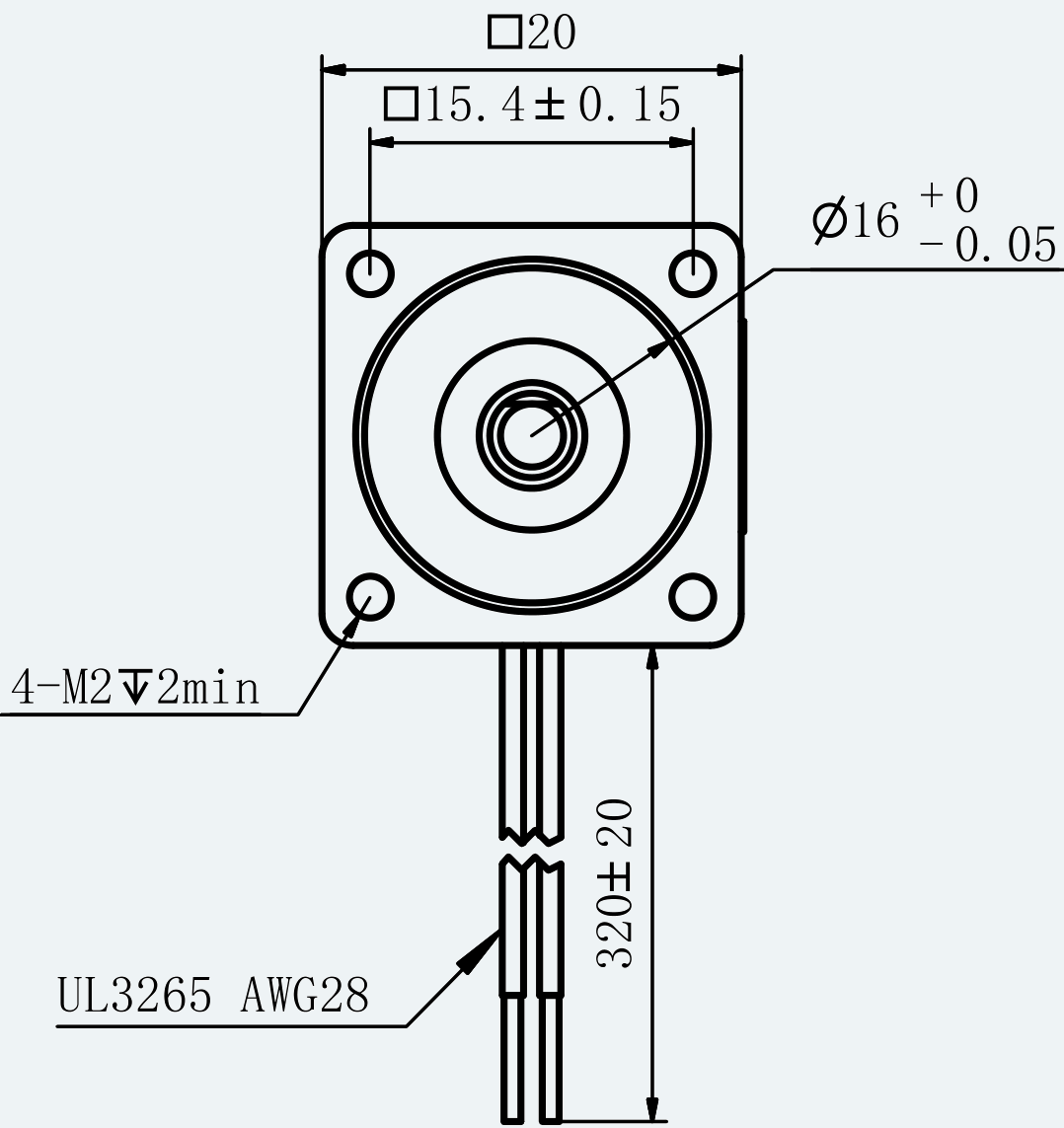 Mechanical View 1 for ES-ST-08H2028-050-4BL