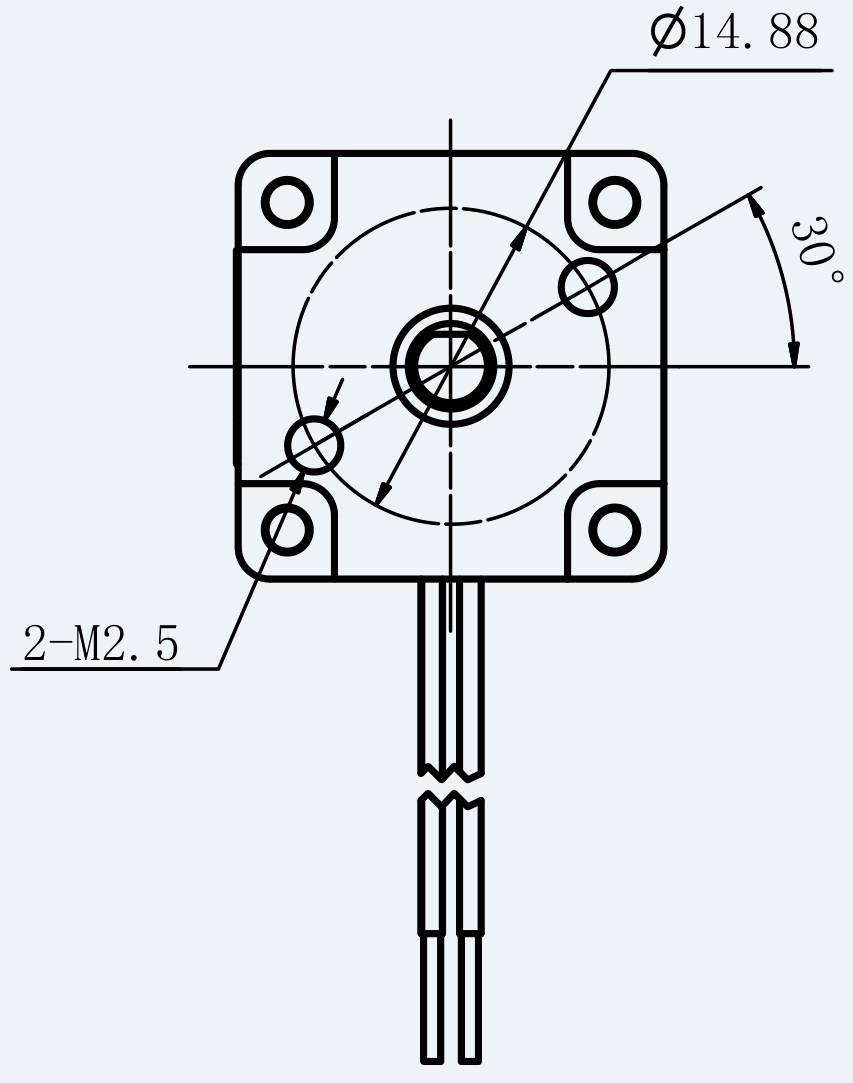 Mechanical View 3 for ES-ST-08H2028-050-4BL