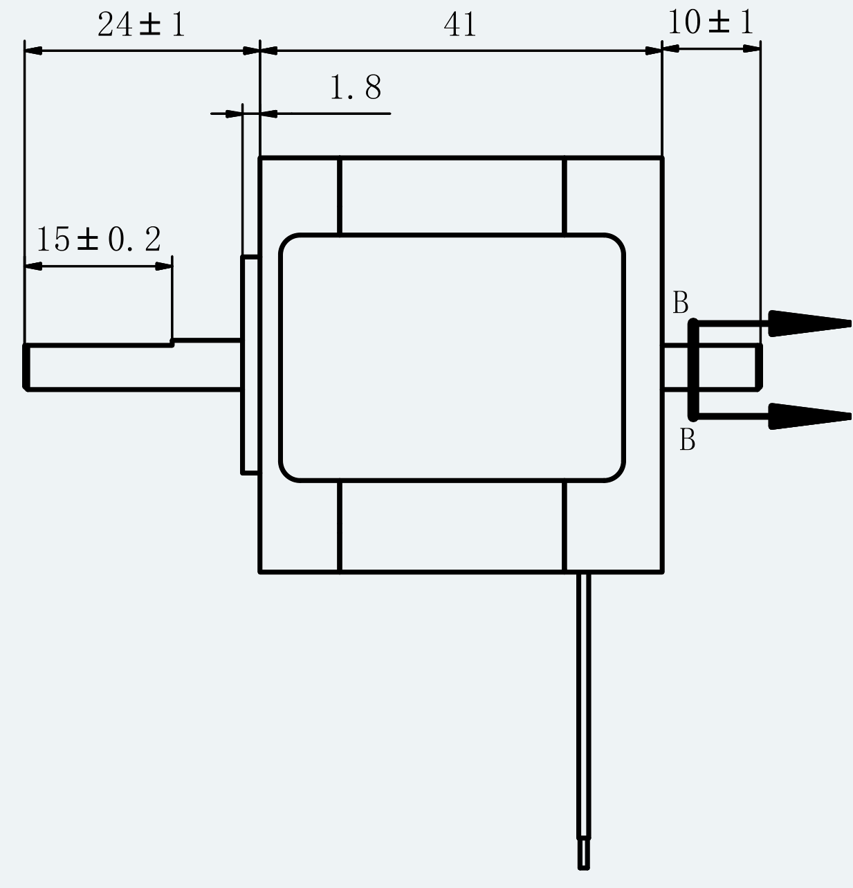 Mechanical View 2 for ES-ST-17H2041-100-4BL