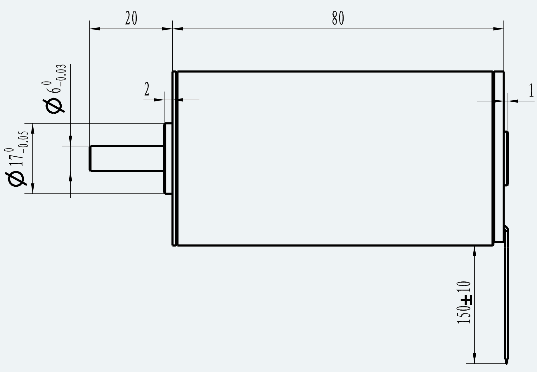 Mechanical View 1 for ES-CM-BL12-M001