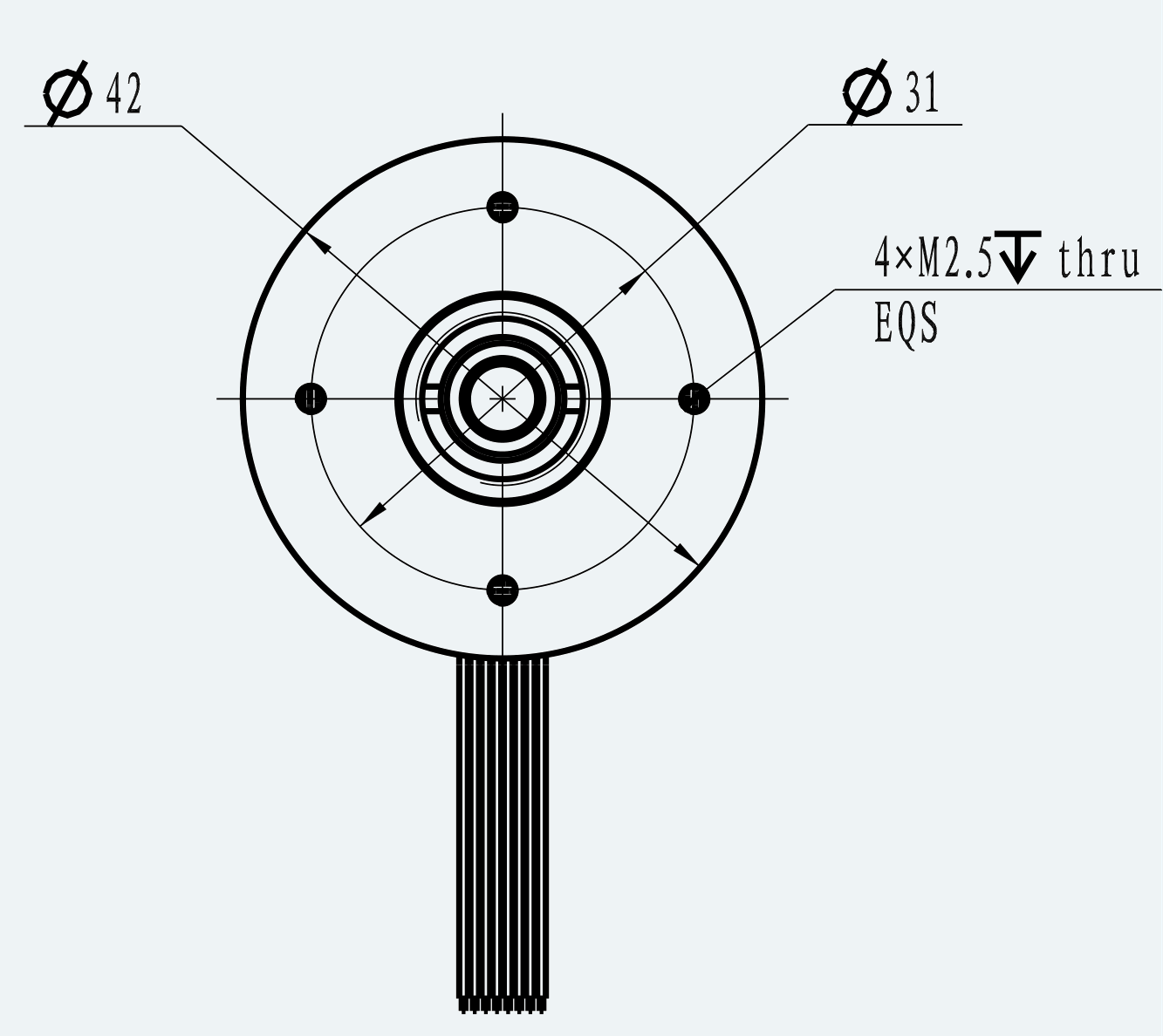 Mechanical View 2 for ES-CM-BL12-M001