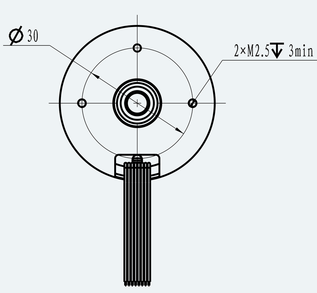 Mechanical View 3 for ES-CM-BL12-M001
