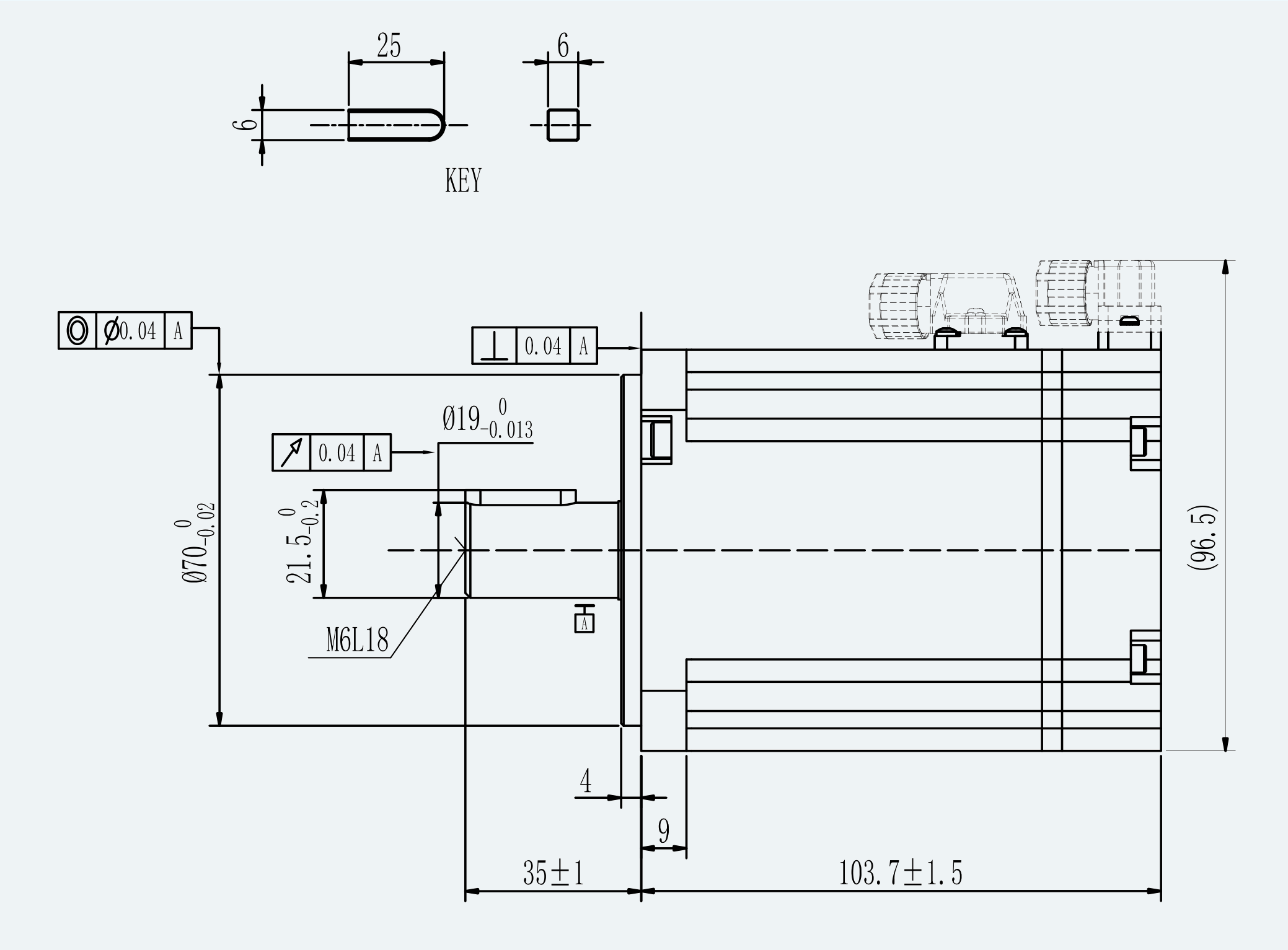 Mechanical View 1 for ES-SM-A03-080S-T2P39NM-750W-003