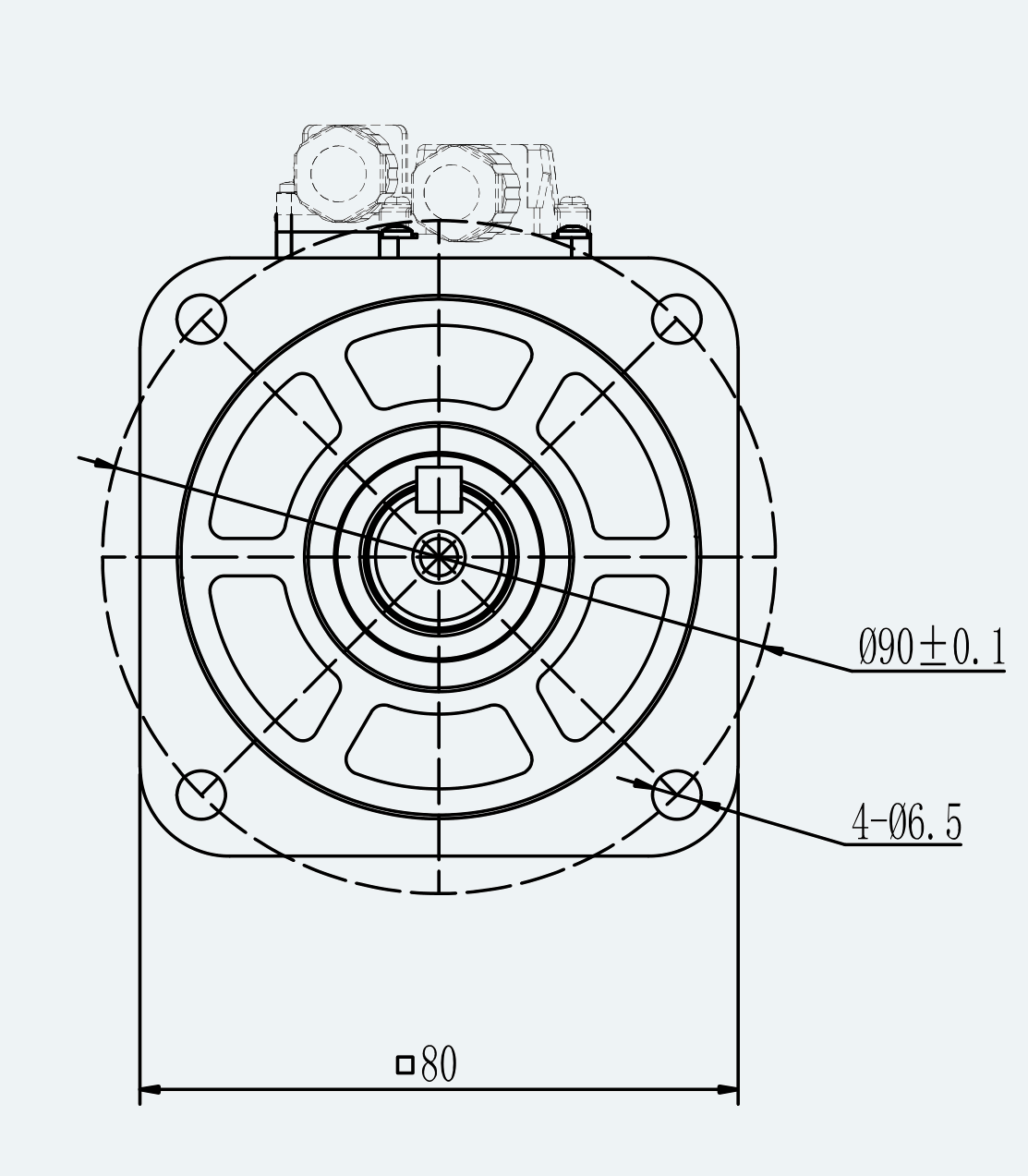 Mechanical View 2 for ES-SM-A03-080S-T2P39NM-750W-003