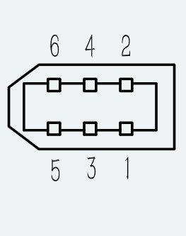 Feedback Connector Pinout for ES-SM-A01-040S-T0P32NM-100W-003