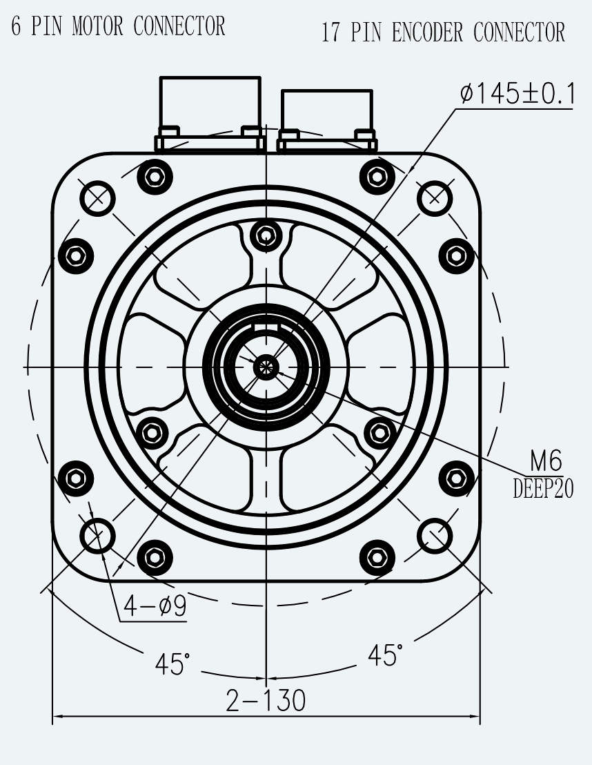 Mechanical View 4 for ES-SM-A02-130D-T10NM-2100W-001