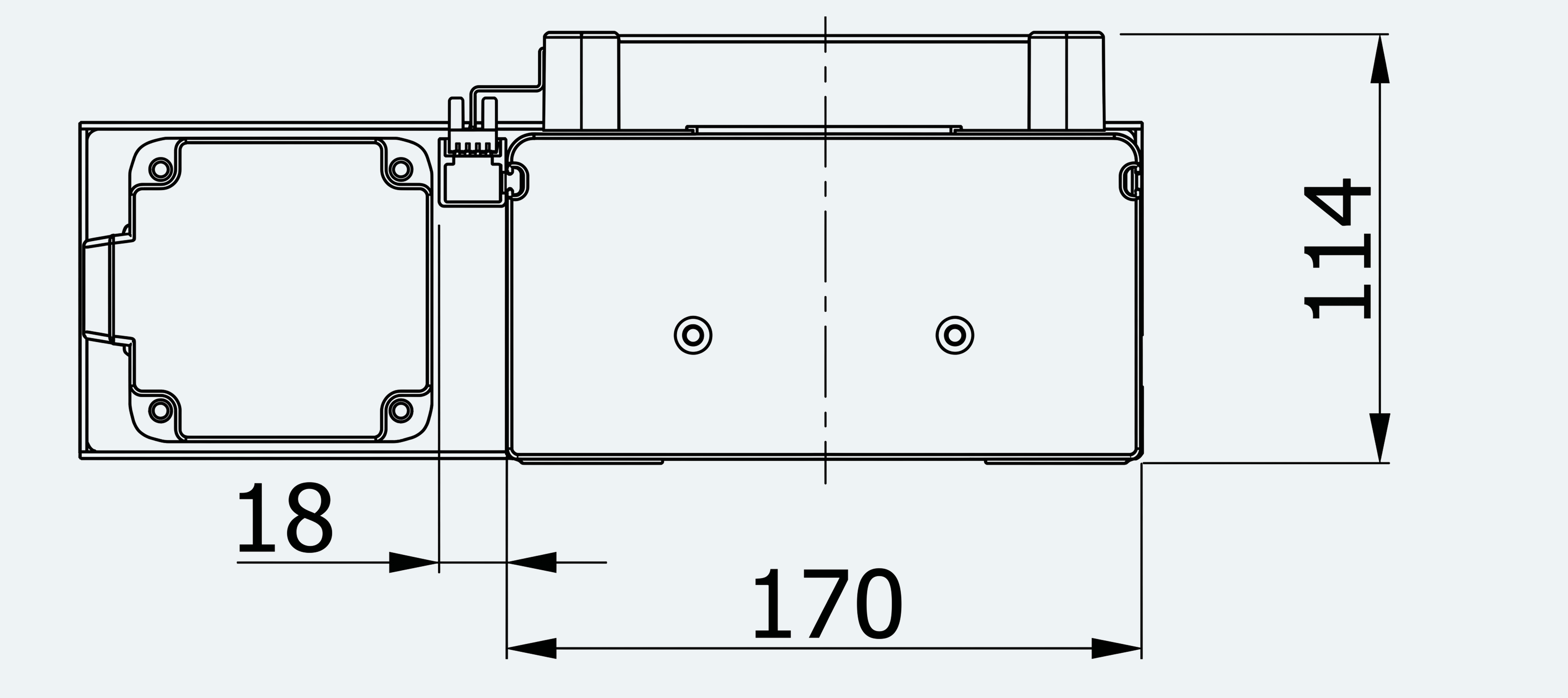 Mechanical View 4 for ES-LM-BS39-S0100-LREQ-MI01-M001