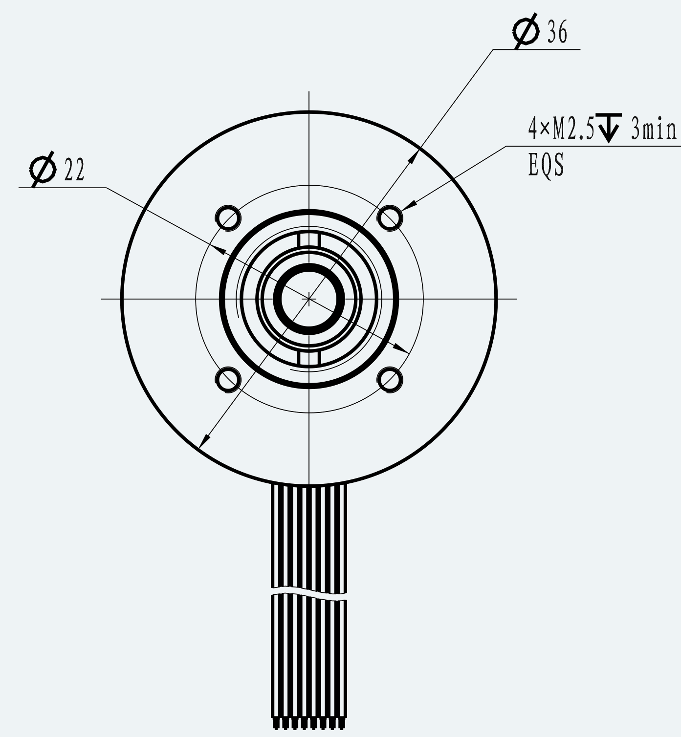 Mechanical View 2 for ES-CM-BL11-M001