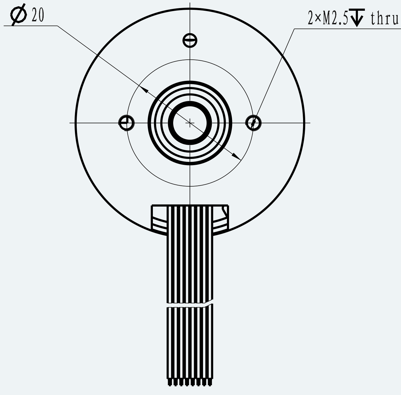 Mechanical View 3 for ES-CM-BL11-M001