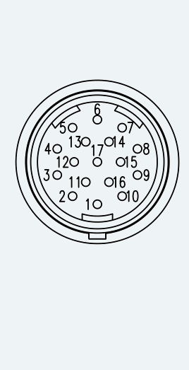 Feedback Connector Pinout for ES-SM-A02-060S-T1P27NM-400W-004