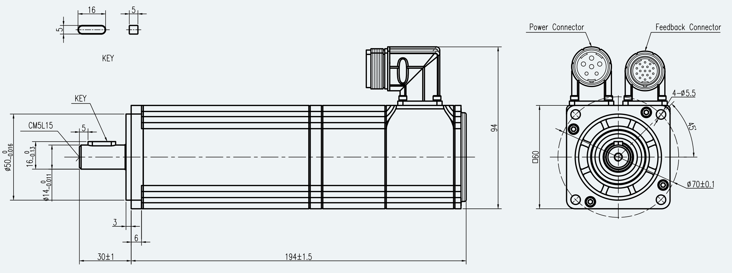 Drawing View for ES-SM-A02-060S-T1P27NM-400W-004
